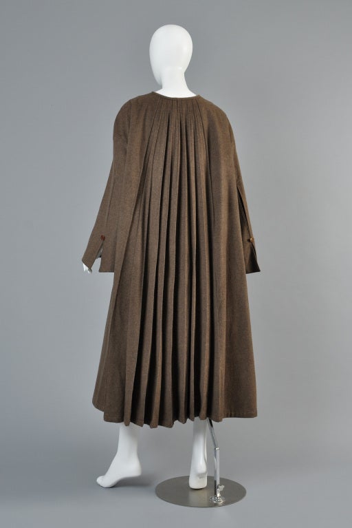 Claude Montana 1996 Pleated Swing Coat 5