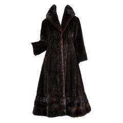 Used Galanos 1970s Mink Fur Princess Coat