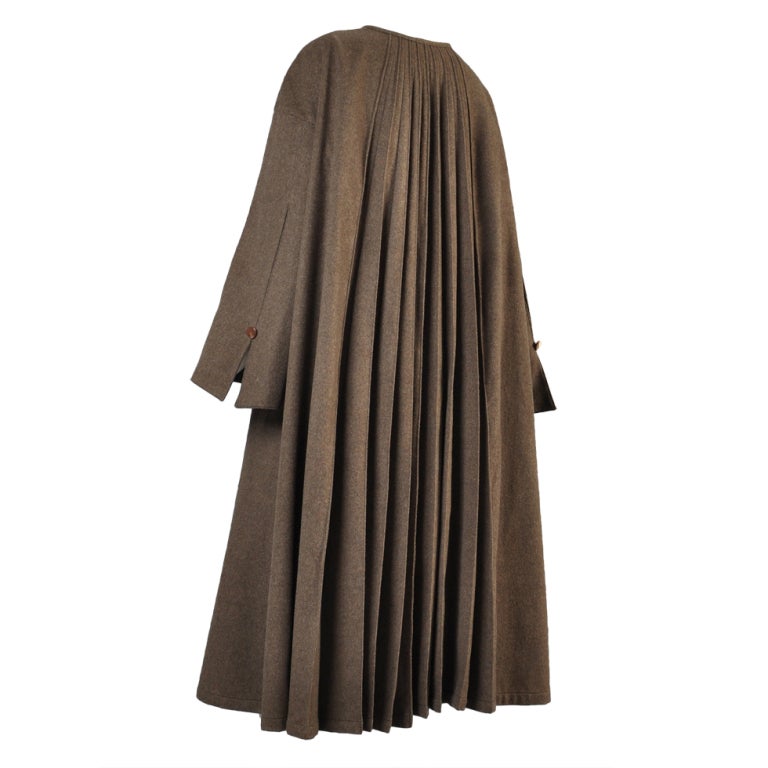 Claude Montana 1996 Pleated Swing Coat