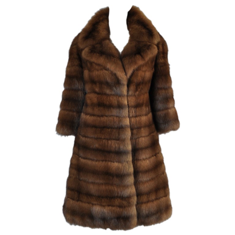 Birger Christensen 1960s Russian Sable Fur Coat