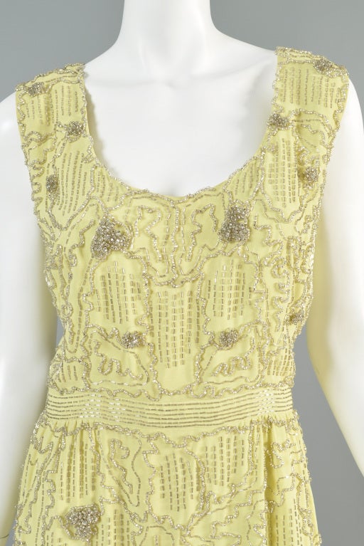 Women's Malcolm Starr 1960s Beaded Gown For Sale