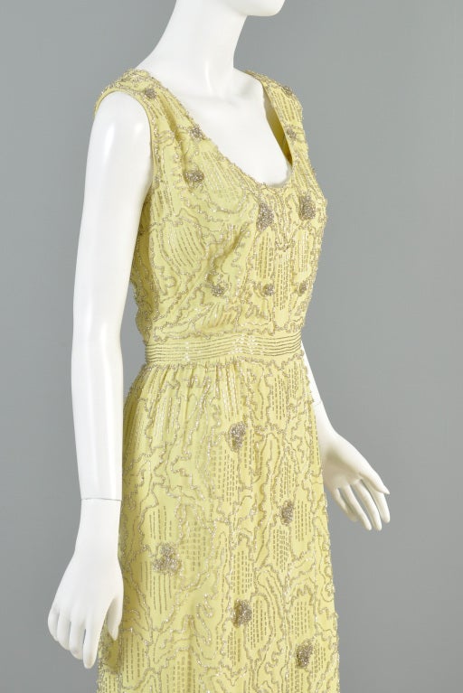 Malcolm Starr 1960s Beaded Gown For Sale 3