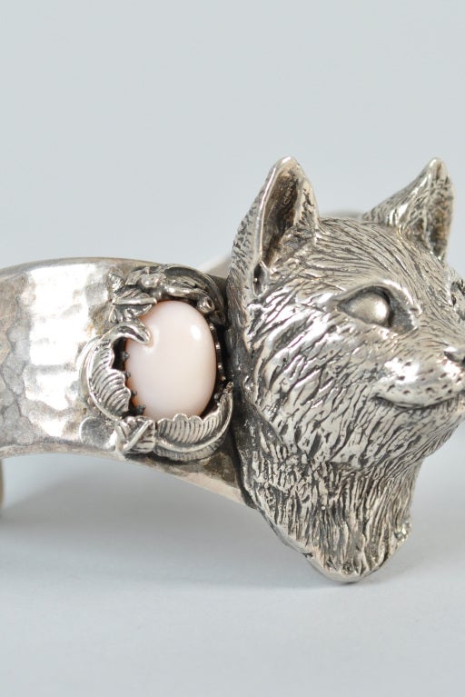 Bob Stringer Sterling Silver Cat Bracelet 4