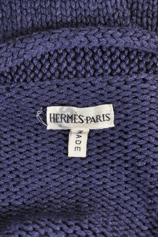 Hermes Plunging Silk Knit Top 4