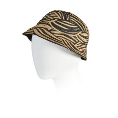 Elsa Schiaparelli Woven Stripe Hat