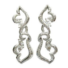 Henry Dunay 2.61ctw Diamond Chandelier Earrings