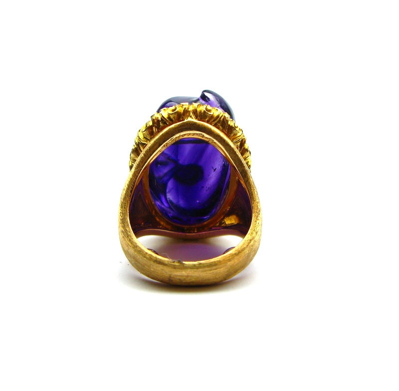 Buccellati Free-form Amethyst Ring In Excellent Condition In New York, NY