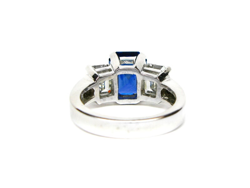 Sapphire Diamond Ring In New Condition In New York, NY