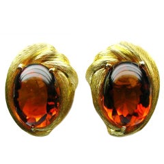  The Collection by Henry Dunay Cabachon Citrine Earrings