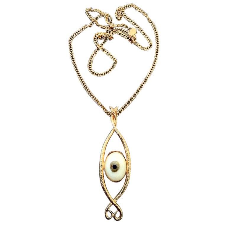 WILLIAM de LILLO Mans "Evil Eye" Pendant 1968