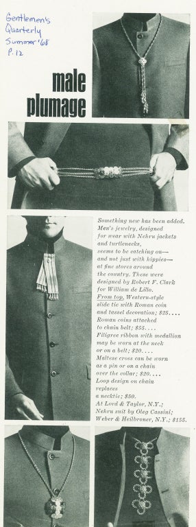 WILLIAM de LILLO Mans 'Ankh' Buckled Belt 1968 For Sale 2