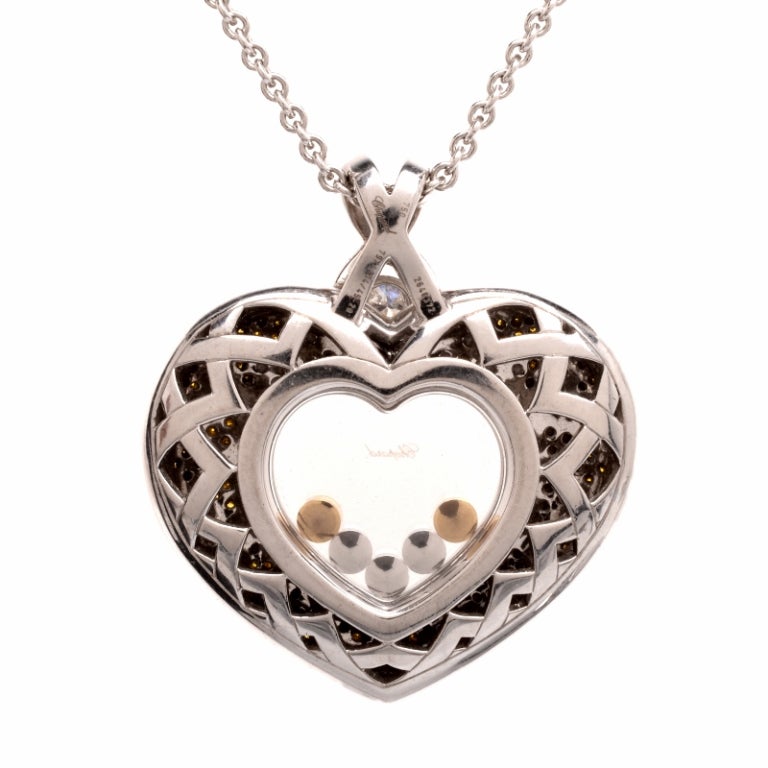 diamond heart pendant