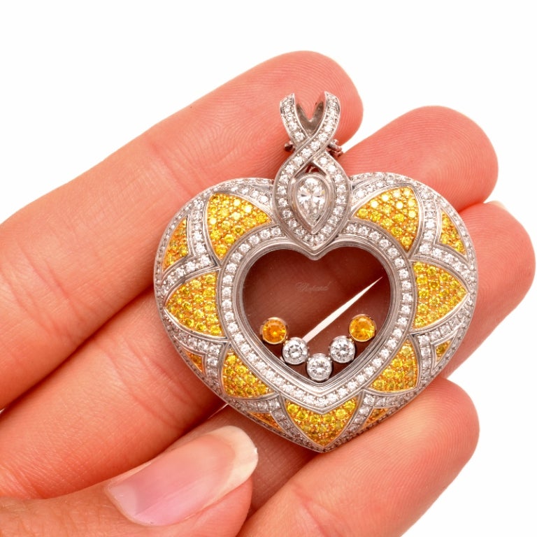 Chopard Fancy Diamond Gold Herz-Anhänger 1