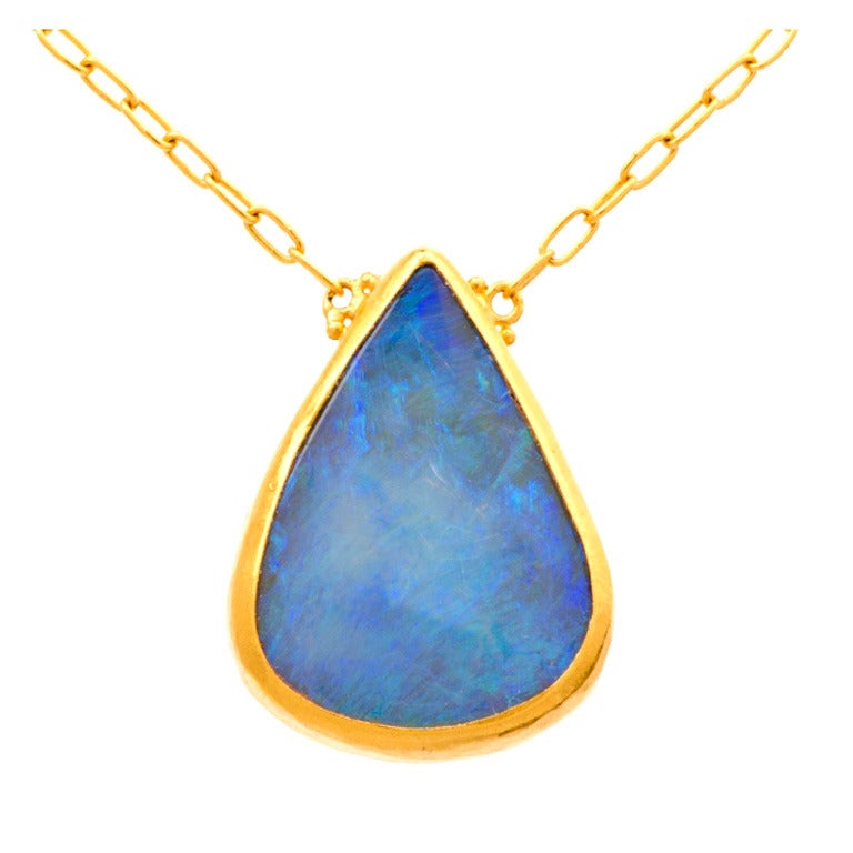 Gurhan Orhan Opal Gold Pendant Necklace at 1stdibs