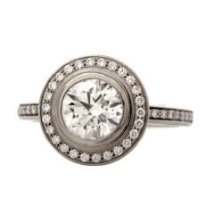 Cartier d'Amour Diamond Platinum Engagement Ring