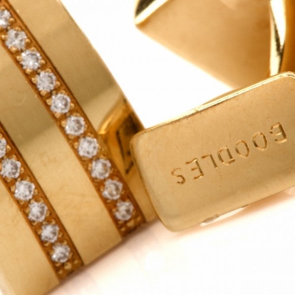 Boodles Diamond Gold Cufflinks 1