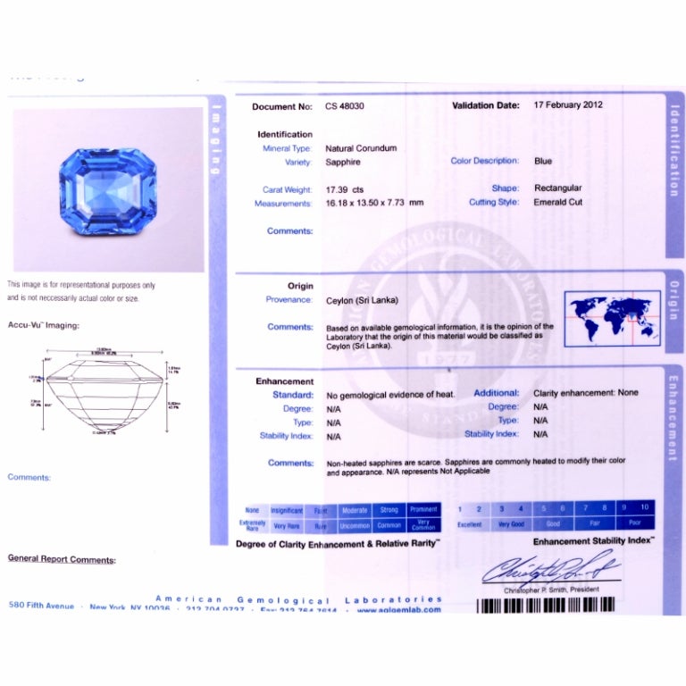 18.59ct Ceylon Sapphire Diamond Platinum Ring 4
