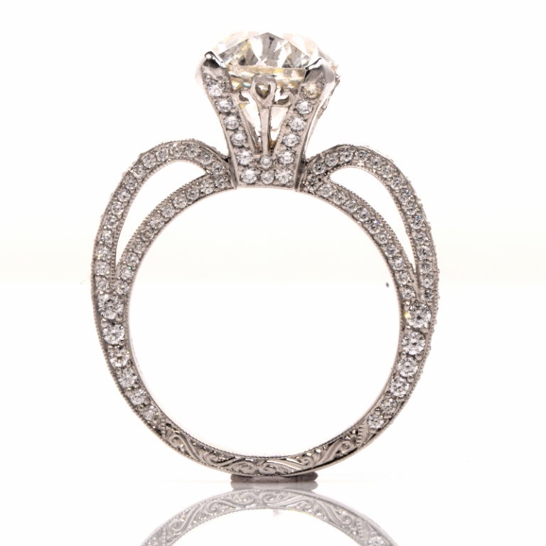 Beaudry Diamond Platinum Engagement Ring 1