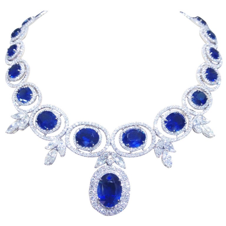sapphire necklace sapphire necklace