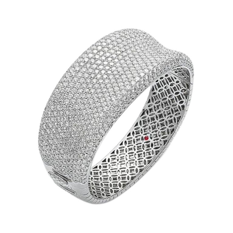 Roberto Coin Fantasia Collection White Diamond Pave Bangle