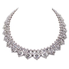Unique Rose Cut and Full Cut Diamond Necklace 9