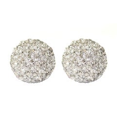 Diamond Button Earrings, Princess Grace of Monaco Family 11