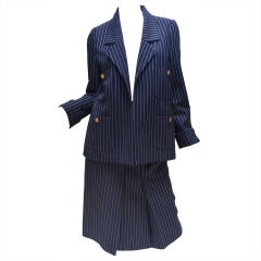 Chanel Pin Stripe Suit From the 1980s