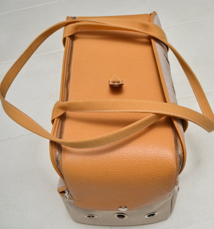 Hermes Rare Dog Carrier - Mint NOS Condition at 1stDibs