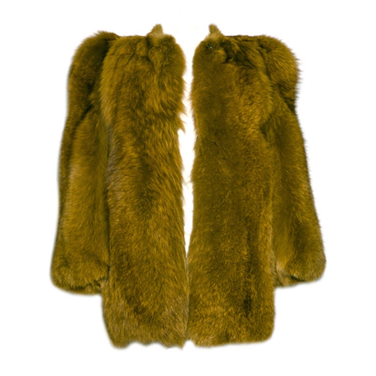 Iconic Elton John "Tiny Dancer" Yves Saint Laurent Rive Gauche Fox Fur Coat 1971