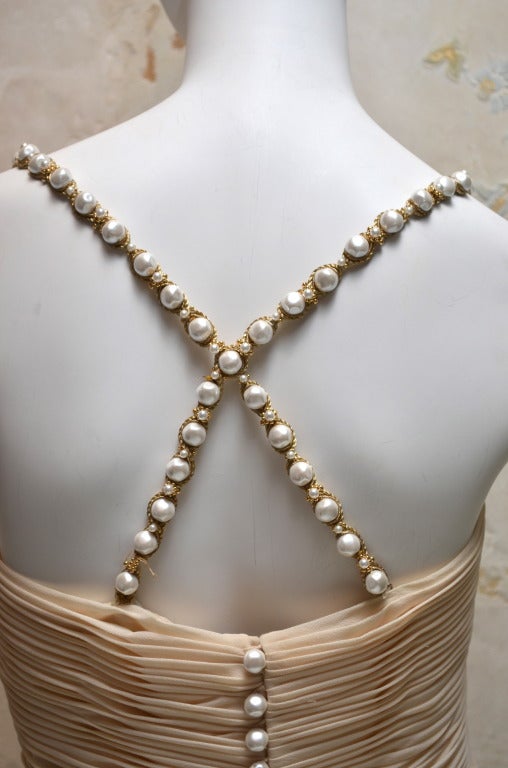 black dress pearl straps
