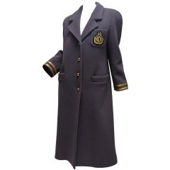 Christian Dior Military Coat With Dior Crest on Pocket