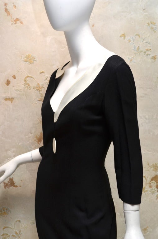 Moschino Couture Question Mark Dress 1989 In Excellent Condition In Carmel, CA