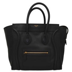 Celine Black Luggage Handbag