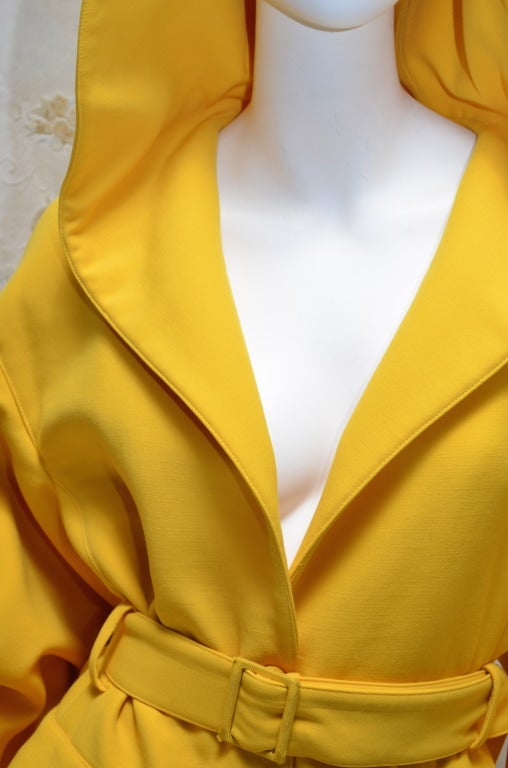 Claude Montana Taxi Cab Yellow Jacket with Hood