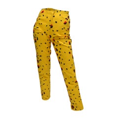 Stephen Sprouse Day Glo Leopard Jeans Vintage 1980's