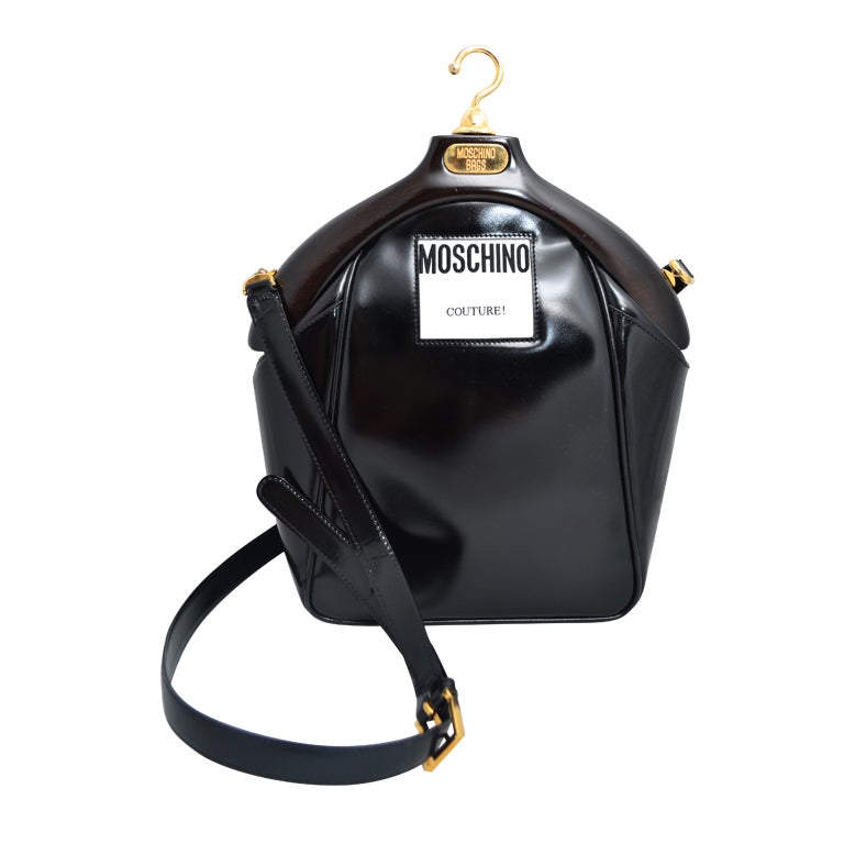 Moschino Couture!  Coat Hanger Handbag Vintage 1980's