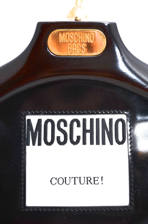 Moschino Couture!  Coat Hanger Handbag Vintage 1980's 4
