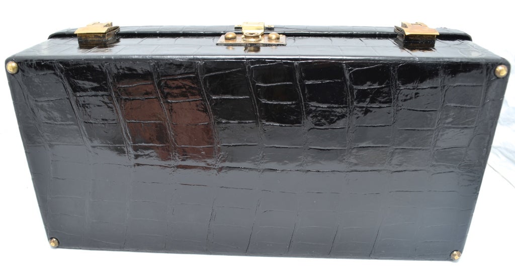 Hermes Crocodile Sac Mallette Handbag with Jewel Compartment 1