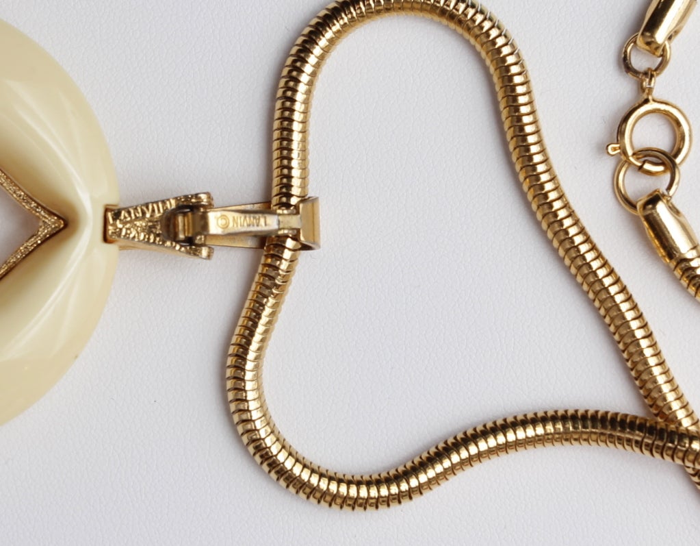 Lanvin Vintage Necklace with Set of 3 Interchangeable Pendants