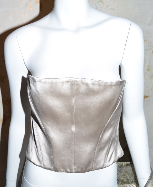 Women's Alexander McQueen Brocade Kimono Jacket & Bustier 2003