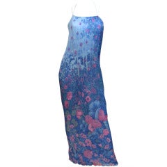 Hanae Mori Pleated Chiffon Slip Dress from 1979 12