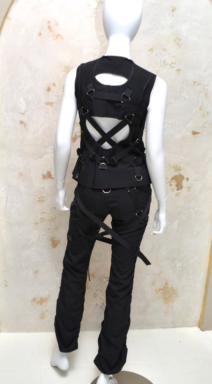 Junya Watanabe Comme des Garcons Bondage  Pants & Top AD 2002 In Excellent Condition In Carmel, CA