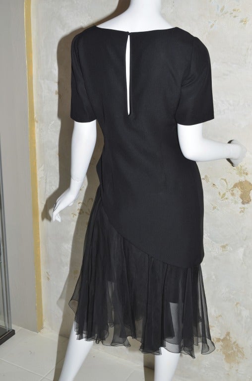 1980s Christian Dior Numbered Collection 41C Chiffon Skirt Suit For ...