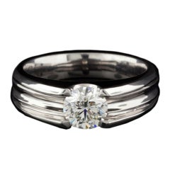 1.01ct EGL Round Diamond Solitaire Ring