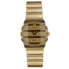 Piaget Yellow Gold Polo Wristwatch with Day and Date