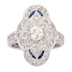 Diamond & Sapphire Dinner Ring