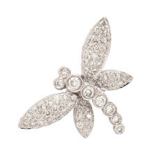 Diamond Dragonfly Brooch