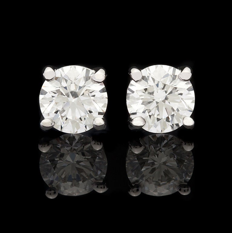 Tiffany & Co. Round Brilliant Diamond Studs
