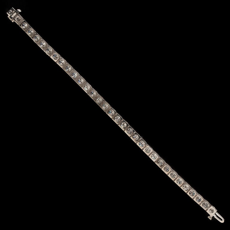 16 Karat Diamant-Tennisarmband Damen