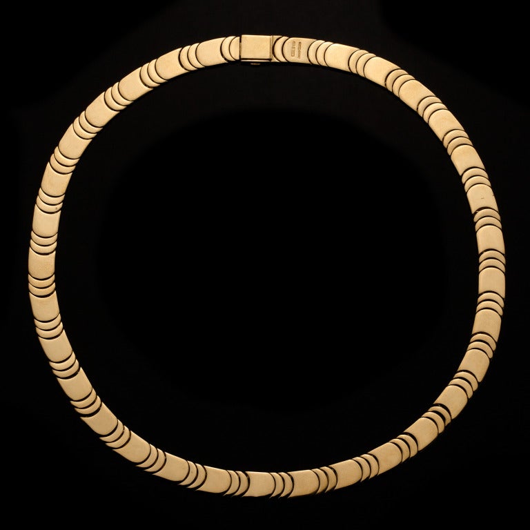 Chimento Tri-Color Gold Necklace In Excellent Condition In San Francisco, CA